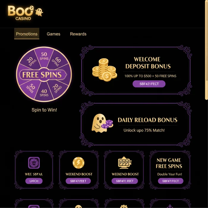 Bonus Casino Boo Casino